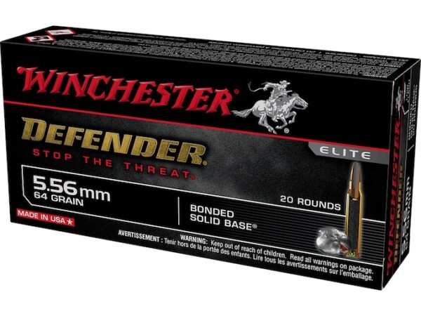 170801-600x450-1 (1) Winchester Defender Ammunition 5.56x45mm NATO 64 Grain Bonded Jacketed Hollow Point Box of 500 - Image 1