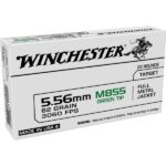 Winchester 5.56x45mm NATO 62-Grain FMJ Ammo
