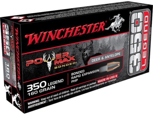 978879-600x450-1 Winchester Power Max Bonded Ammunition 350 Legend 160 Grain Protected Hollow Point Box of 500 - Image 1